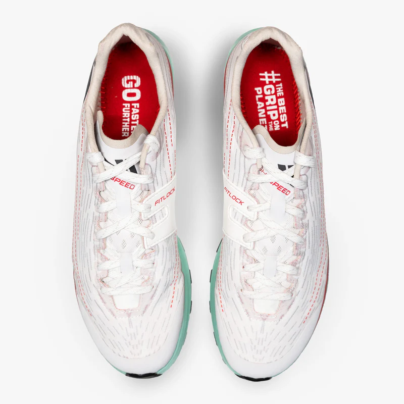 VJ Sport Lightspeed Unisex Trail Running Shoe in White/Red-3